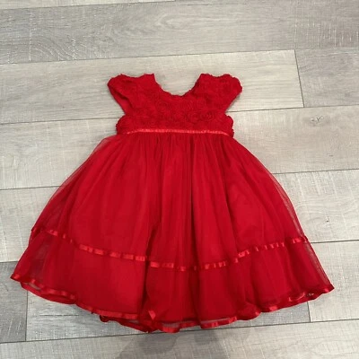MARMALETTA CLASSICS RED DRESS SIZE 4 GIRLS - Image 1 of 4