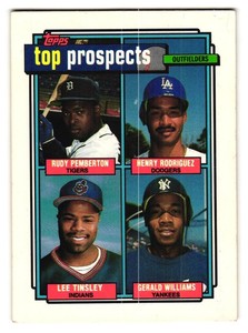 1992 Topps Gold Winners Rudy Pemberton/Henry Rodriguez/Lee Tinsley/Gerald