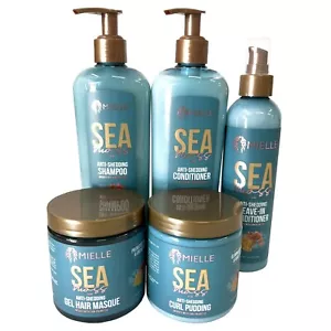 Paquete de 5 piezas de productos para el cabello MIELLE Sea Moss antiderrame de pérdida de cabello prevención - Imagen 1 de 6