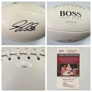 Panthers TE Greg Olsen Signed Autograph Hugo Boss Football - JSA - FREE S&H! - Picture 1 of 7