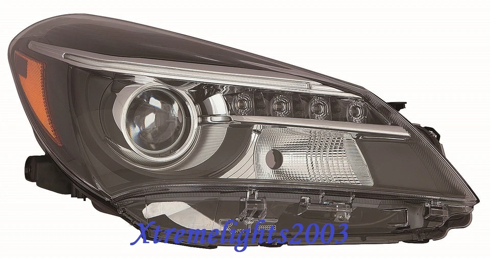 TOYOTA YARIS HB 2015-2017 RIGHT PASSENGER SE HEADLIGHT HEAD LIGHT LAMP W/LED Foto 1 de 1