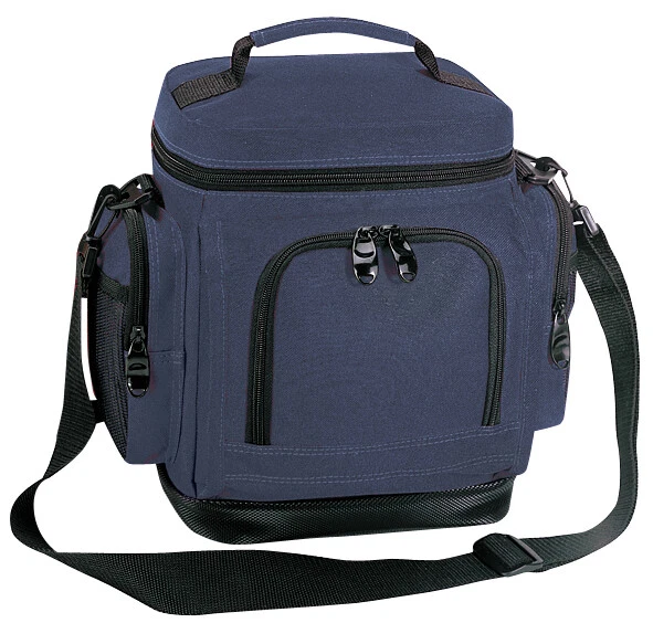 Caja refrigeradora aislada de lujo a prueba de fugas bolsa de almuerzo cuero sintético parte inferior trabajo escolar Foto 1 de 1