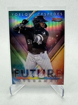 2021 Bowms Best #BFV-14 Yoelqui Cespedes Future Vibrance Refractor - Image 1 of 2