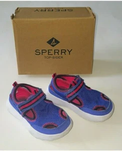Sperry Top-Sider Coastal Break Sandal Toddler Girls 6 M Blue Pink w/ Box - Picture 1 of 9