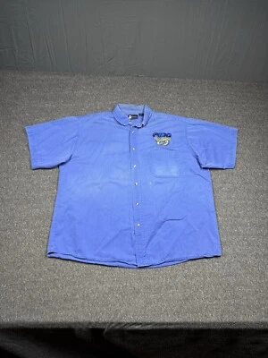 Vintage Ford Trucks Shirt Mens 2XL Blue Mechanic Collared Button Up F-100 - Image 1 of 4