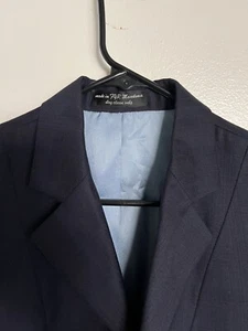 Blazer deportivo RJ Classics Prestige para hombre 4 R azul marino bonita chaqueta - Imagen 1 de 8