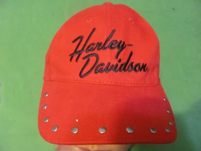 Gorra/gorra de béisbol roja ajustable Harley Davidson Foto 1 de 4
