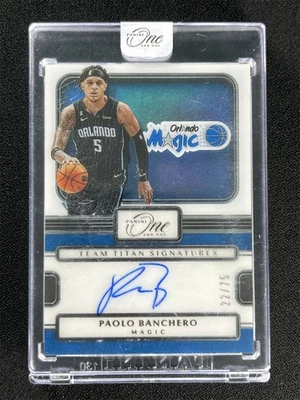 2022-23 Panini One And One Paolo Banchero Team Titan Auto RC Rookie Magic /75 - Image 1 of 3