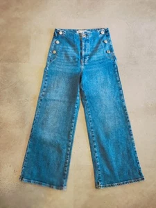 Zara Cropped Jeans Size 38/Au 10 - Picture 1 of 6