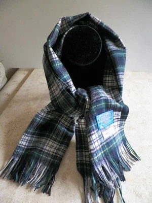 De Colección Pendleton 100% Lana Virgen Bufanda Silenciador Azul Verde Campbell Vestido Tartán Foto 1 de 4