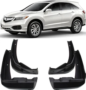Genuine OE Front & Rear Molded Splash Guards Mud Flaps FOR 2013-2017 Acura RDX - Picture 1 of 13