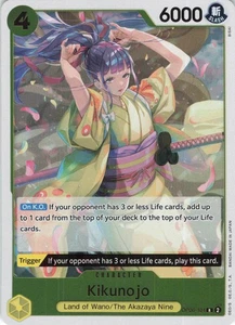 Foil Kikunojo R OP06-104 Wings of the Captain One Piece TCG - Picture 1 of 3