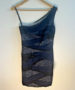Vintage Mini Tadashi Shoji Seide ärmellos Cocktailkleid 4 sexy Party Reise - Bild 1 von 14