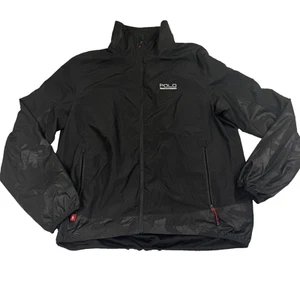 Polo Sport Ralph Lauren Jacket Mens Large Windbreaker Full Zip Reflective Trim - Picture 1 of 12