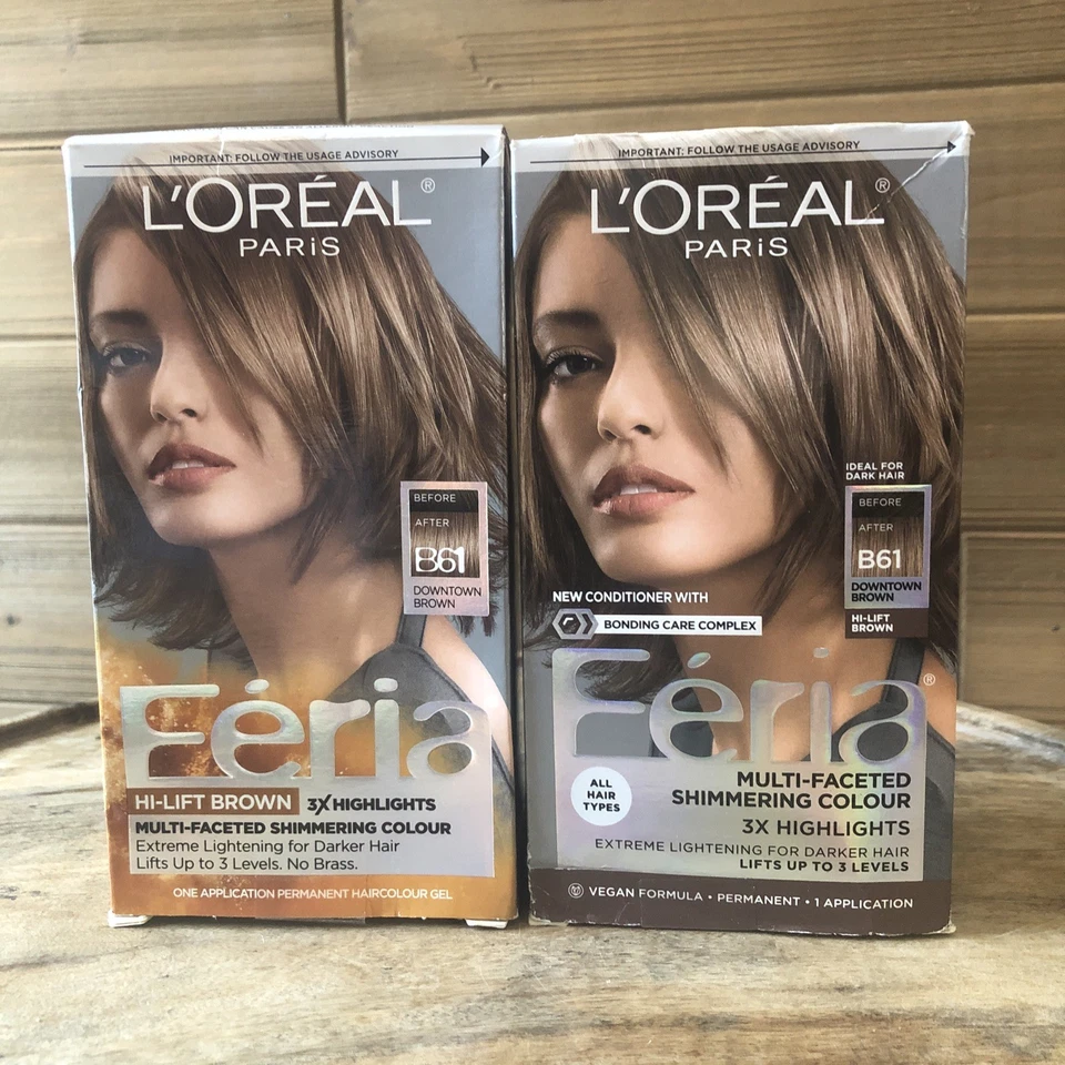 L'oreal Feria Permanent Hair Colour Cool B61 Hi-lift Brown 1 EA