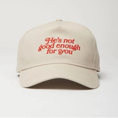 Sombrero unisex bordado Urban Outfitters "No es lo suficientemente bueno para ti" NUEVO NUEVO CON ETIQUETAS Foto 1 de 4