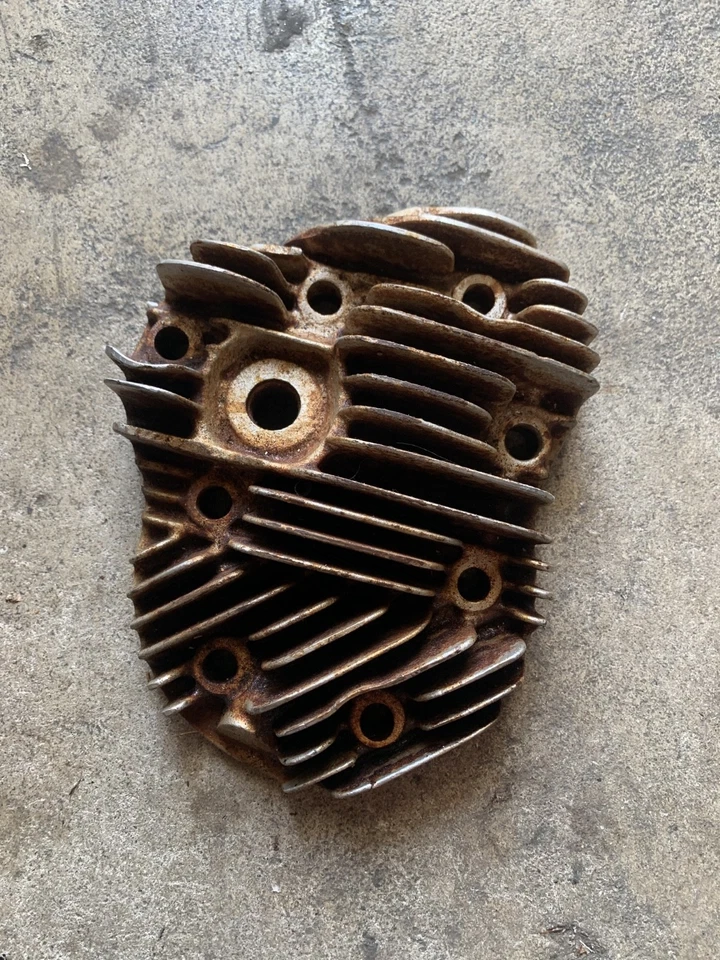 Culata trasera de hierro fundido de 2 barras Harley cabeza plana 45 WL G Servicar Foto 1 de 4