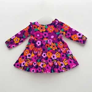 Vestido Gymboree Niñas Pequeñas Pana Floral Otoño En Niveles Talla 18-24 Meses - Imagen 1 de 5