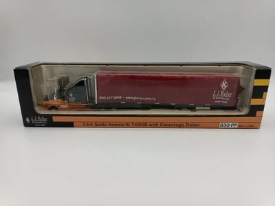 SpecCast J.J. Keller 1:64 Kenworth T-600B w/Conestoga Trailer #830-PP Lot C10 - Image 1 of 4