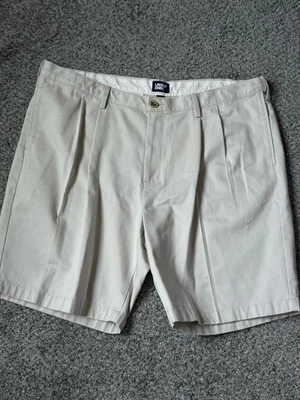 Pantalones Cortos Lands End Para Hombre Calce Tradicional Por encima de la Rodilla Plisados Frontales Papá Pantalones Cortos 42 Foto 1 de 4