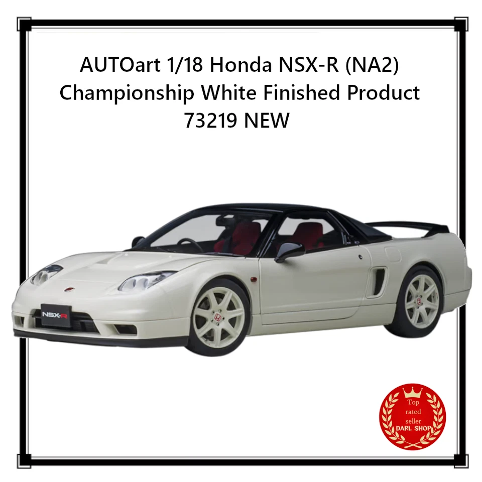 AUTOart Honda NSX-R (NA2) 1/18 Diecast Car - Championship White (73219)