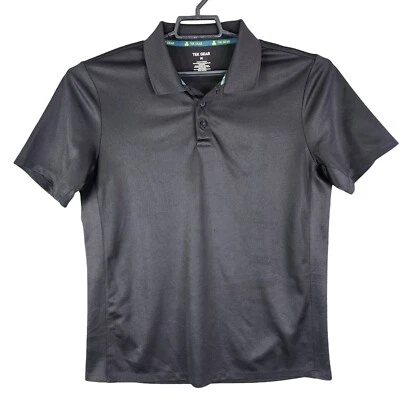 Polo negro Tek Gear manga corta para hombre talla M Foto 1 de 4