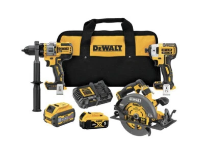 DeWalt 20V/60V Max 3-Tool Kit Brushless DCK399P1T1 Impact/Hammer Drill/Saw - Image 1 of 4
