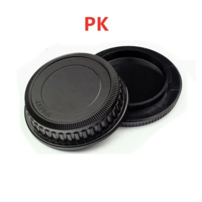 1x Camera Body Cap+ Rear Lens Cap for K10D K20D K200D K100D K-7 Pentax PK Mount - Image 1 of 4