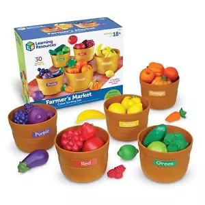 31 Pieces Multicolor Pretend Play Food Color Sorting Toy for Toddlers - Picture 1 of 7