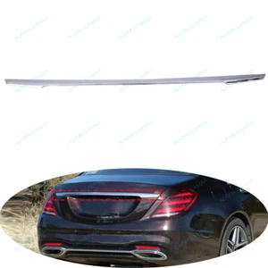 Chrome Trunk Molding Cover Trim t Fit For Mercedes Benz S Class W222 2014-2020 - Picture 1 of 5