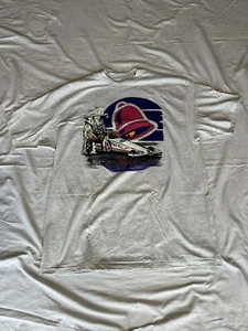 Vintage Hanes Beefy-T Taco Bell Express Drag Racing Tee Shirt Unisex XL Gray HTF - Picture 1 of 5