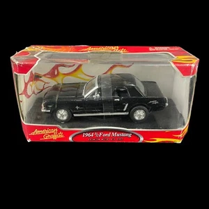 VTG Motormax American Graffiti 1964 1/2 Ford Mustang Black Hardtop 1:24 Die Cast - Picture 1 of 8