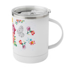 The Pioneer Woman Blooming Bouquet 14-Ounce Stainless Steel Ultimate Mug, White