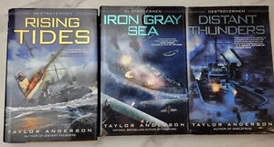 Taylor Anderson 3 book lot Rising Tides, Iron Greay Sea, Distant Thunders... - Picture 1 of 10