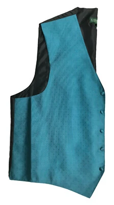 Men's Juniper Green Ralph Lauren Tuxedo Vest Fullback Wedding Groom Suit 3XL - Image 1 of 3