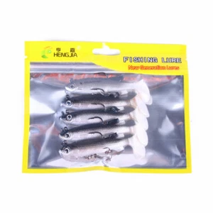 Confezione da 5 pz/esca da pesca ghiaccio in gomma morbida 7,5 cm/12,5 g esca per pesce coda da paddle - Foto 1 di 10