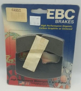 EBC - FA80/2 - Organic Brake Pads HONDA VTR 250 Interceptor Front Brakes - Foto 1 di 1