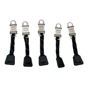 Wilson Silver Sports Pull Tabs / Zipper Pulls From a Tennis Bag - Set of 5 - Picture 1 of 4