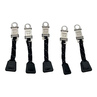 Wilson Silver Sports Pull Tabs / Zipper Pulls From a Tennis Bag - Set of 5 - Image 1 of 4