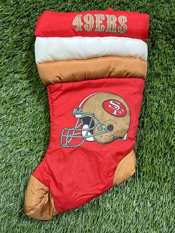 VTG 1992 San Francisco 49ers NFL Football Christmas Stocking Team Store XMAS Cover