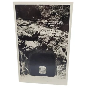 MOUNT RUSHMORE Through Tunnel SD Souvenir RPPC Real Photo Postcard RISE 555 - Picture 1 of 2