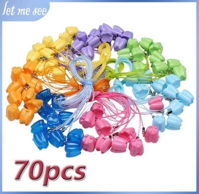70Pcs Kids Tooth Box Organizer for Baby Save Milk Teeth Storage Container Mixing - Image 1 of 4
