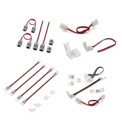 2/3/4/5/6pin LED Strip Light Connector Adapter Cable PCB Clip Solderless rgb cct - Image 1 of 4