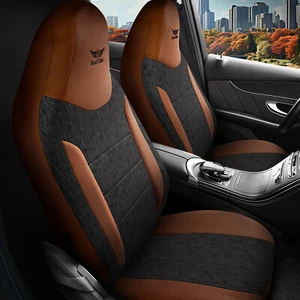 Fodere Per Sedili Adatte Per Ford Ecosport (Marrone-Nero Pilot 14.2) - Foto 1 di 7