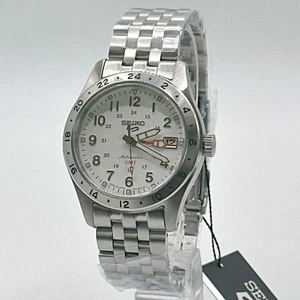 Brand New SEIKO 5 Sports SBSC009 White Men's Watch Fast Shipping - Picture 1 of 10