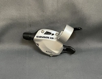 SRAM X5 Trigger Shifter MTB Left / Front 2 Speed Pod X-5 124g Silver / Black - Image 1 of 4