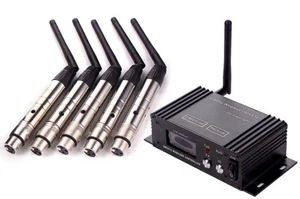 6pcs Wireless DMX512 Transmitter stick wireless DMX receiver DJ wireless kit - Picture 1 of 6