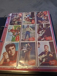 1956 ABC Topps Bubbles Elvis Presley Part Set of 16 / 66 Trading Cards - Picture 1 of 9