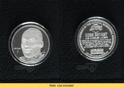 1997 Highland Mint NBA Medallions Silver Kobe Bryant HOF - Image 1 of 2