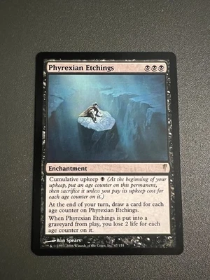 Phyrexian Etchings Coldsnap MTG Magic Black - Image 1 of 2